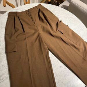 The Frankie Shop Brown Straight Leg Pants
